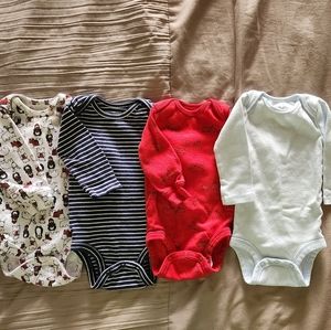 4-Bundle Long-Sleeve Onsies